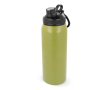 RVS fles met comfortabele draaggreep 800ml kleur olijfgroen