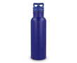 Roestvrijstalen thermofles met drinktuit en draaglus 500 ml kleur blauw