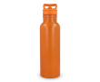 Roestvrijstalen thermofles met drinktuit en draaglus 500 ml kleur oranje