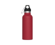 Lekvrije RVS fles met karabijnhaak 500ml kleur donkerrood