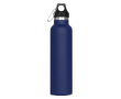 Lekvrije RVS fles met karabijnhaak 650ml kleur donkerblauw