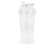 Lekvrije plastic shaker met mixinzet 700 ml kleur wit