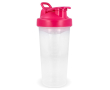 Lekvrije plastic shaker met mixinzet 700 ml kleur roze