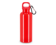 Plastic fles in felle kleuren met bijpassende dop 500 ml kleur rood