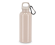 Plastic fles in felle kleuren met bijpassende dop 500 ml kleur beige