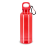 Plastic fles in heldere transparante kleuren 500 ml kleur doorzichtig rood