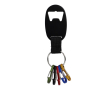 Sleutelhanger met opener en 5 haakjes om sleutels aan te hangen kleur zwart