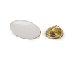 Ovale vergulde metalen speld om te personaliseren 20x12mm kleur goud
