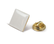 Vierkante vergulde metalen speld om te personaliseren 15x15cm kleur goud