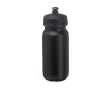 Sportfles van plastic met groot drukoppervlak 620 ml kleur zwart