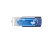 Usb stick met hars druppel kleurendruk kleur blauw