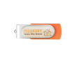 Usb stick met hars druppel kleurendruk kleur oranje