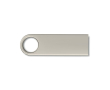 Kleine metalen USB-stick 3.0 met bedrukking Compact Round 3.0 kleur zilver