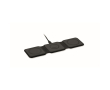 Opvouwbare ABS draadloze oplaadbasis met 3 oplaadpunten 15W kleur zwart