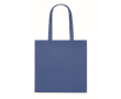Non-woven RPET boodschappentas met lange hengsels 80 g/m2 kleur koningsblauw