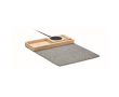 Bureauorganizer met muismat en oplader kleur hout