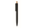 Monochrome balpen met bamboedrukknop, blauwe inkt kleur zwart