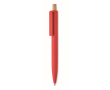 Monochrome balpen met bamboedrukknop, blauwe inkt kleur rood