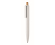 Monochrome balpen met bamboedrukknop, blauwe inkt kleur wit