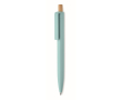 Monochrome balpen met bamboedrukknop, blauwe inkt kleur lichtblauw