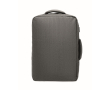 RPET rugzak met gemarmerd effect en 15 inch trolleysteun kleur donkergrijs
