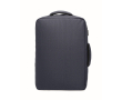 RPET rugzak met gemarmerd effect en 15 inch trolleysteun kleur marineblauw