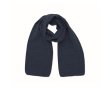 Uitrekbare sjaal van gerecycled polyester in klassieke kleuren kleur blauw