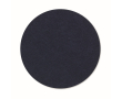 Ronde onderzetter van gerecycled vilt kleur blauw