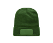 Unisex RPET-polyester muts met patch voor personalisatie kleur donkergroen