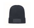 Unisex RPET-polyester muts met patch voor personalisatie kleur marineblauw