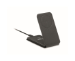Opvouwbare draadloze oplader met telefoonstandaard 15W kleur zwart