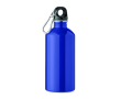 Gerecyclede roestvrijstalen fles met karabijnhaak 500 ml kleur blauw