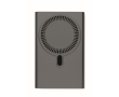 Magnetische draadloze snellader met powerbank 15W kleur titanium