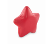 Klassieke antistressbal in de vorm van een ster in diverse kleuren kleur rood