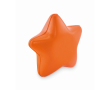 Klassieke antistressbal in de vorm van een ster in diverse kleuren kleur oranje