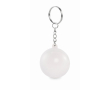 Sleutelhanger met antistressbal in verschillende kleuren kleur wit