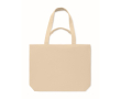 Gereyclede stoffen tas met korte en lange hengsels 320 g/m² kleur beige