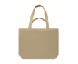Gereyclede stoffen tas met korte en lange hengsels 320 g/m² kleur khaki