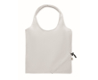 Compacte en opvouwbare boodschappentas van gerecycled katoen 140 g/m² kleur wit