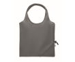 Compacte en opvouwbare boodschappentas van gerecycled katoen 140 g/m² kleur donkergrijs
