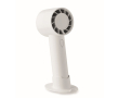 Draagbare ventilator met standaard voor bureau en telefoonhouder kleur wit