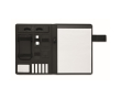 Leren portfolio met powerbank en draadloze oplader A4 kleur zwart