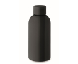 Monochrome lekvrije gerecycleerde roestvrijstalen fles 500 ml kleur zwart
