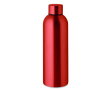 Druppelvrije fles van gerecycled roestvrij staal 750 ml kleur rood