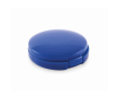 Vegan lippenbalsem met SPF10 en vanillesmaak in ronde doos kleur blauw
