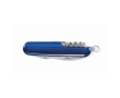 Zakmes van gerecycled aluminium met gekleurde behuizing kleur blauw