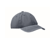 Baseballpet in gewassen katoenstijl met klittenbandsluiting 265 g/m² kleur blauw