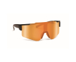 Sportzonnebril met spiegelglazen en UV400-bescherming kleur oranje