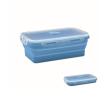 Opvouwbare siliconen lunchbox in kleuren, capaciteit van 1200 ml kleur lichtblauw
