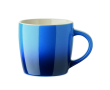 Keramische mok in verschillende kleuren met een degradé effect 300ml kleur blauw
